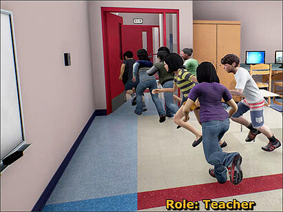Barricade or Flee? Simulator Trains Educators and Police for School Shootings